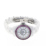 Chanel J12 Quartz Diamonds Mother of Pearl White Dial White Steel Strap Watch for Women - J12 H3243 Authentic Buy Shop Now