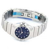 Omega Constellation Manhattan Quartz Diamonds Blue Dial Silver Steel Strap Watch for Women - 131.15.25.60.53.001 Authentic Buy Shop Now