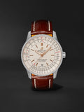 Breitling Navitimer Automatic 41 White Dial Brown Leather Strap Watch for Men - A17326211G1P2 Authentic Buy Shop Now