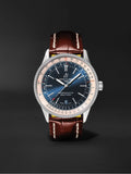 Breitling Navitimer Automatic 38mm Blue Dial Brown Leather Strap Mens Watch - A17325211C1P2 Authentic Buy Shop Now
