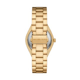 Michael Kors Everest Three-Hand Mother of Pearl White Dial Gold Steel Strap Watch For Women - MK7363 Authentic Buy Shop Now