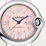 Cartier Ballon Blue De Cartier Pink Dial Pink Leather Strap Watch for Women - WSBB0031 Authentic Buy Shop Now