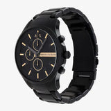 Armani Exchange Hampton Chronograph Black Dial Black Steel Strap Watch For Men - AX2164 Authentic Buy Shop Now