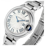 Cartier Ballen Bleu De Cartier Silver Dial Silver Steel Strap Watch for Women - W6920084 Authentic Buy Shop Now