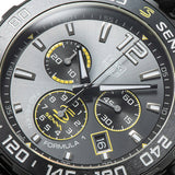 Tag Heuer Formula 1 Chronograph Senna Black Dial Black Leather Strap Watch for Men - CAZ101AJ.FC6487 Authentic Buy Shop Now