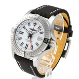 Breitling Avenger Automatic GMT 43 White Dial Black Nylon Strap Watch for Men - A32397101A1X1 Authentic Buy Shop Now