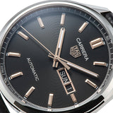 Tag Heuer Carrera Day Date Black Dial Black Leather Strap Watch for Men - WBN2013.FC6503 Authentic Buy Shop Now