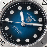 Tag Heuer Aquaracer Professional 200 Automatic Diamond Blue Dial Silver Steel Strap Watch for Women - WBP2411.BA0622 Authentic Buy Shop Now
