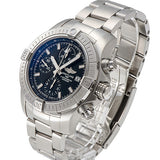 Breitling Avenger Chronograph 43 Black Dial Silver Steel Strap Watch for Men - A13385101B1A1 Authentic Buy Shop Now