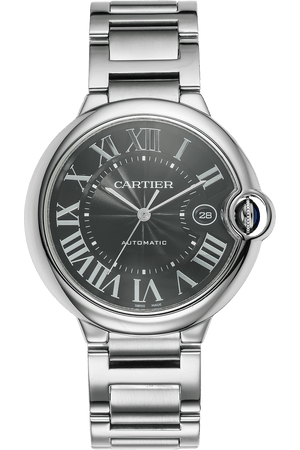 Cartier Ballon Bleu de Cartier Black Dial Silver Steel Strap Watch for Men - W6920042 Authentic Buy Shop Now