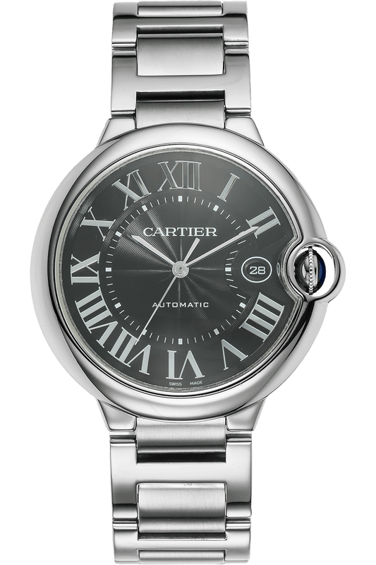 Cartier Ballon Bleu de Cartier Black Dial Silver Steel Strap Watch for Men - W6920042 Authentic Buy Shop Now