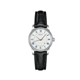 Mido Baroncelli III Automatic Silver Dial Black Leather Strap Watch For Women - M7600.4.21.4 Authentic Buy Shop Now