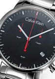 Calvin Klein City Chronograph Black Dial Silver Steel Strap Watch for Men - K2G27141 Authentic Buy Shop Now