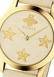 Gucci G Timeless White Dial White Leather Strap Watch For Women - YA1264096 Authentic Buy Shop Now