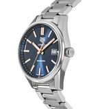 Tag Heuer Carrera Quartz Blue Dial Silver Steel Strap Watch for Women - WAR1112.BA0601 Authentic Buy Shop Now