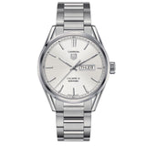 Tag Heuer Carrera Calibre 5 Automatic White Dial Silver Steel Strap Watch for Men - WAR201B.BA0723 Authentic Buy Shop Now