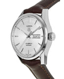 Tag Heuer Carrera Calibre 5 Automatic White Dial Brown Leather Strap Watch for Men - WAR201B.FC6291 Authentic Buy Shop Now