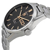 Tag Heuer Carrera Calibre 5 Automatic Black Dial Silver Steel Strap Watch for Men - WAR201C.BA0723 Authentic Buy Shop Now