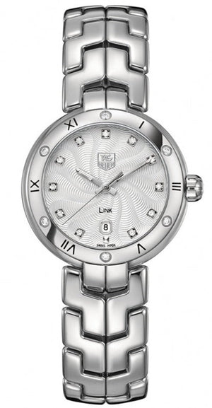 Tag Heuer Link Diamonds Silver Dial Silver Steel Strap Watch for Women - WAT1413.BA0954 Authentic Buy Shop Now