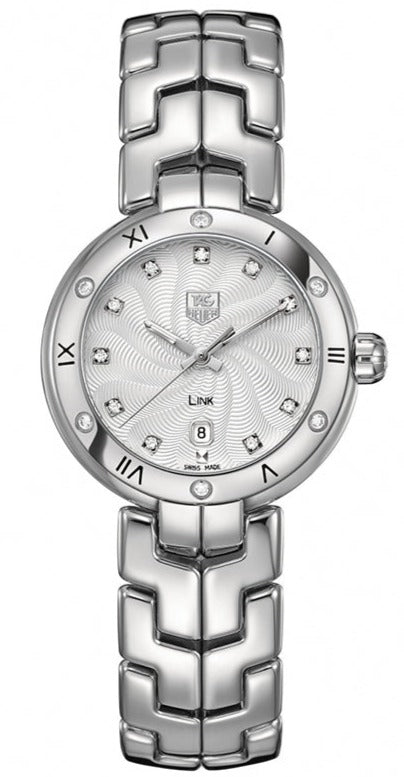 Tag Heuer Link Diamonds Silver Dial Silver Steel Strap Watch for Women - WAT1413.BA0954 Authentic Buy Shop Now
