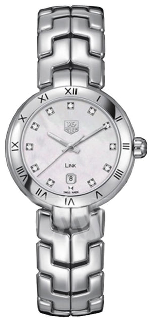 Tag Heuer Link Diamonds Mother of Pearl Dial Silver Steel Strap Watch for Women - WAT1417.BA0954 Authentic Buy Shop Now