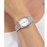 Emporio Armani Federica Mother of Pearl Dial Silver Steel Strap Watch For Women - AR11557 Authentic Buy Shop Now