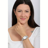 Emporio Armani Federica Mother of Pearl Dial Silver Steel Strap Watch For Women - AR11557 Authentic Buy Shop Now