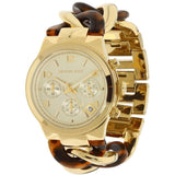 Michael Kors Runway Gold Dial Two Tone Steel Strap Watch for Women - MK4222 Authentic Buy Shop Now