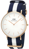Daniel Wellington Classic Glasgow White Dial Two Tone NATO Strap Watch for Men - DW00100004 Authentic Buy Shop Now