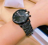 Emporio Armani Chronograph Black Dial Black Steel Strap Watch For Men - AR1934 Authentic Buy Shop Now