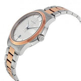 Gucci G Timeless Silver Dial Two Tone Steel Strap Watch For Men - YA126447 Authentic Buy Shop Now