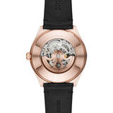 Emporio Armani Meccanico Black Dial Black Leather Watch For Men - AR60004 Authentic Buy Shop Now