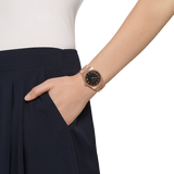 Michael Kors Channing Black Dial Rose Gold Steel Strap Watch For Women - MK5937 Authentic Buy Shop Now