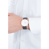 Emporio Armani Dress Quartz White Dial Brown Leather Strap Watch For Men - AR11011 Authentic Buy Shop Now