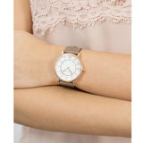 Marc Jacobs Roxy White Dial Cement Brown Leather Strap Watch for Women - MJ1533 Authentic Buy Shop Now