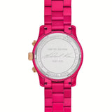 Michael Kors Runway Chronograph Limited Edition Pink Dial Pink Steel Strap Watch for Women - MK7478LE Authentic Buy Shop Now