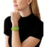 Michael Kors Runway Limited Edition Green Dial Green Steel Strap Watch for Women - MK7480LE Authentic Buy Shop Now