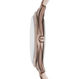 Michael Kors Runway Quartz Brown Dial Brown Steel Strap Watch For Women - MK3418 Authentic Buy Shop Now