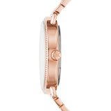 Michael Kors Portia Quartz Silver Dial Rose Gold Steel Strap Watch For Women - MK3887 Authentic Buy Shop Now