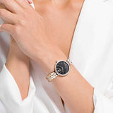 Swarovski Cosmopolitan Black Dial Rose Gold Steel Strap Watch for Women - 5517797 Authentic Buy Shop Now