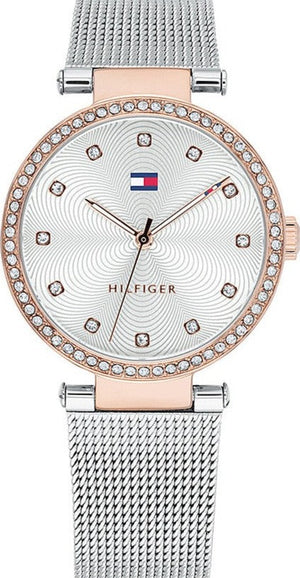 Tommy Hilfiger Lynn Quartz Silver Dial Silver Mesh Bracelet Watch For Women - 1781863 Authentic Buy Shop Now