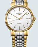 Longines Presence 38.5mm Automatic White Dial Two Tone Steel Strap Watch for Men - L4.921.2.12.7 Authentic Buy Shop Now