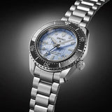 Seiko Prospex Limited Edition Automatic GMT Glacier Blue Dial Silver Steel Strap Watch For Men - SPB385J1 Authentic Buy Shop Now
