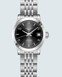 Longines Record Black Dial Automatic Stainless Steel 40mm Watch for Men - L2.821.4.56.6 Authentic Buy Shop Now