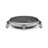 Daniel Wellington Petite Sterling Black Dial Silver Mesh Bracelet Watch For Women - DW00100218 Authentic Buy Shop Now