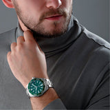 Tag Heuer Aquaracer Calibre 5 Green Dial Silver Steel Strap Watch for Men - WAY201S.BA0927 Authentic Buy Shop Now