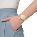 Marc Jacobs Baker White Dial Gold Steel Strap Watch for Women - MBM3243 Authentic Buy Shop Now