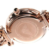 Emporio Armani Gianni T Bar Black Dial Rose Gold Steel Strap Watch For Women - AR11206 Authentic Buy Shop Now