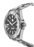 Tag Heuer Aquaracer Quartz Black Dial Silver Steel Strap Watch for Men - WAY1110.BA0928 Authentic Buy Shop Now