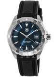Tag Heuer Aquaracer Caliber 5 Blue Dial Black Rubber Strap Watch for Men - WAY2112.FT8021 Authentic Buy Shop Now